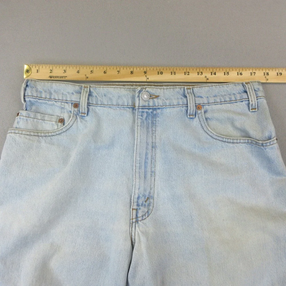 Levi's 560 Jeans Mens W36 L30 Light Wash Blue Vintage 90s Loose Fit Tapered Leg